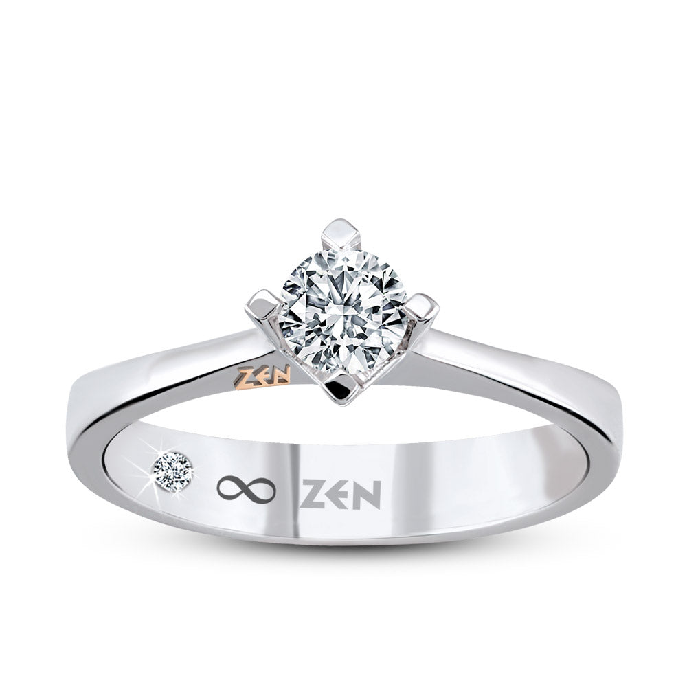 0.71 ct. Solitär Diamant Verlobungsring