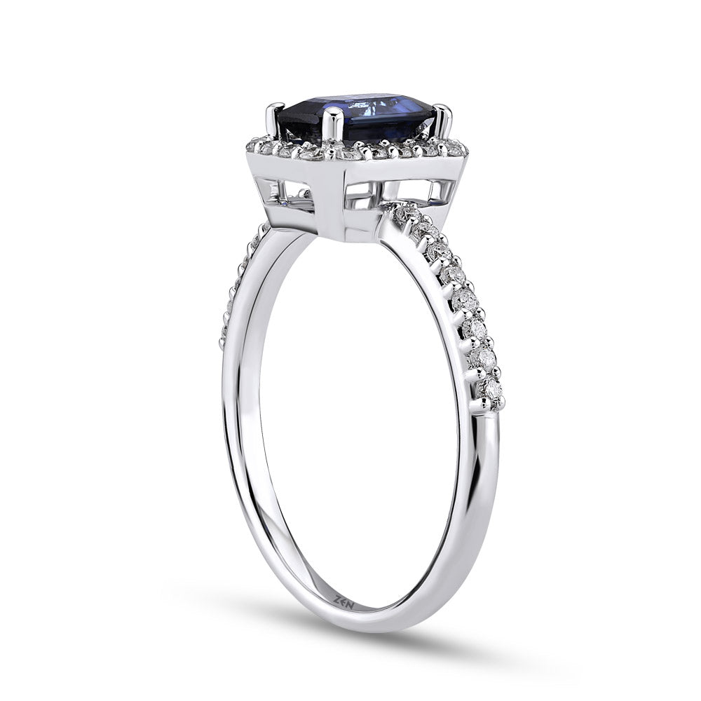 0.92 ct. Saphir Ring