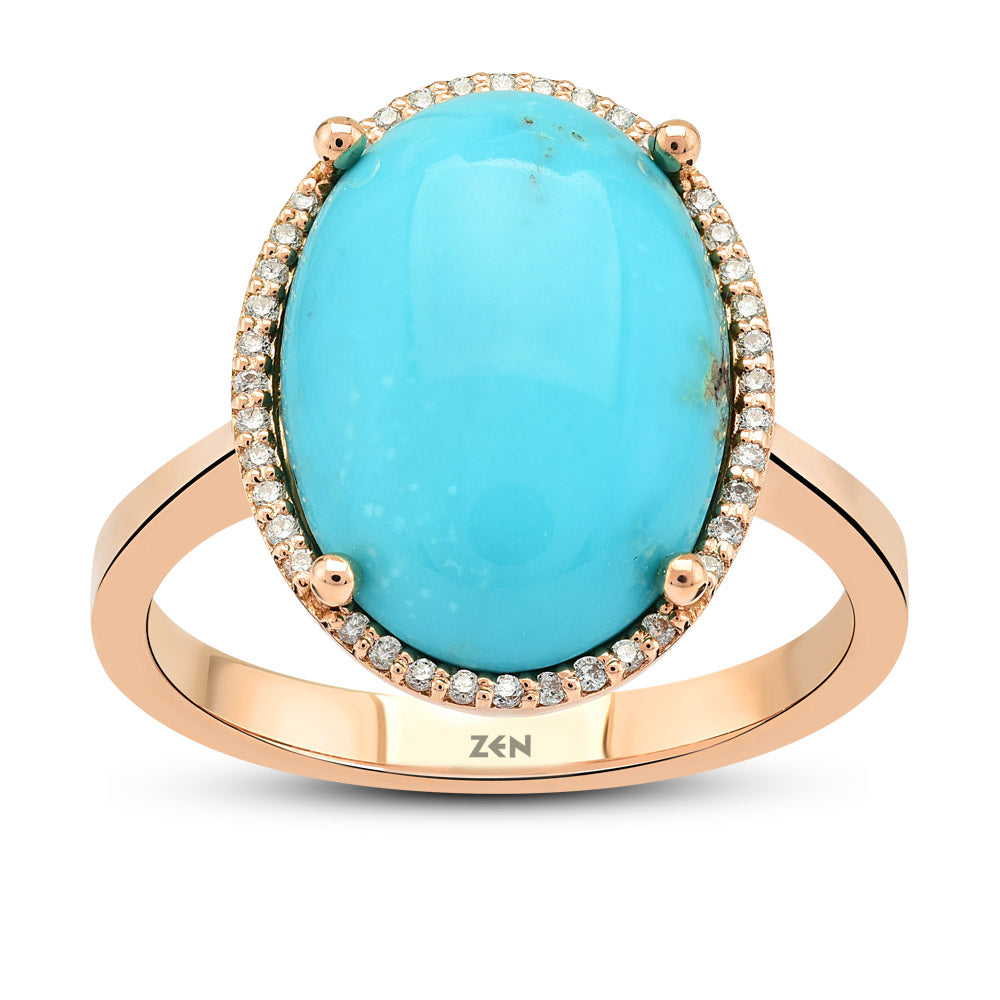 3.98 ct. Türkis Ring