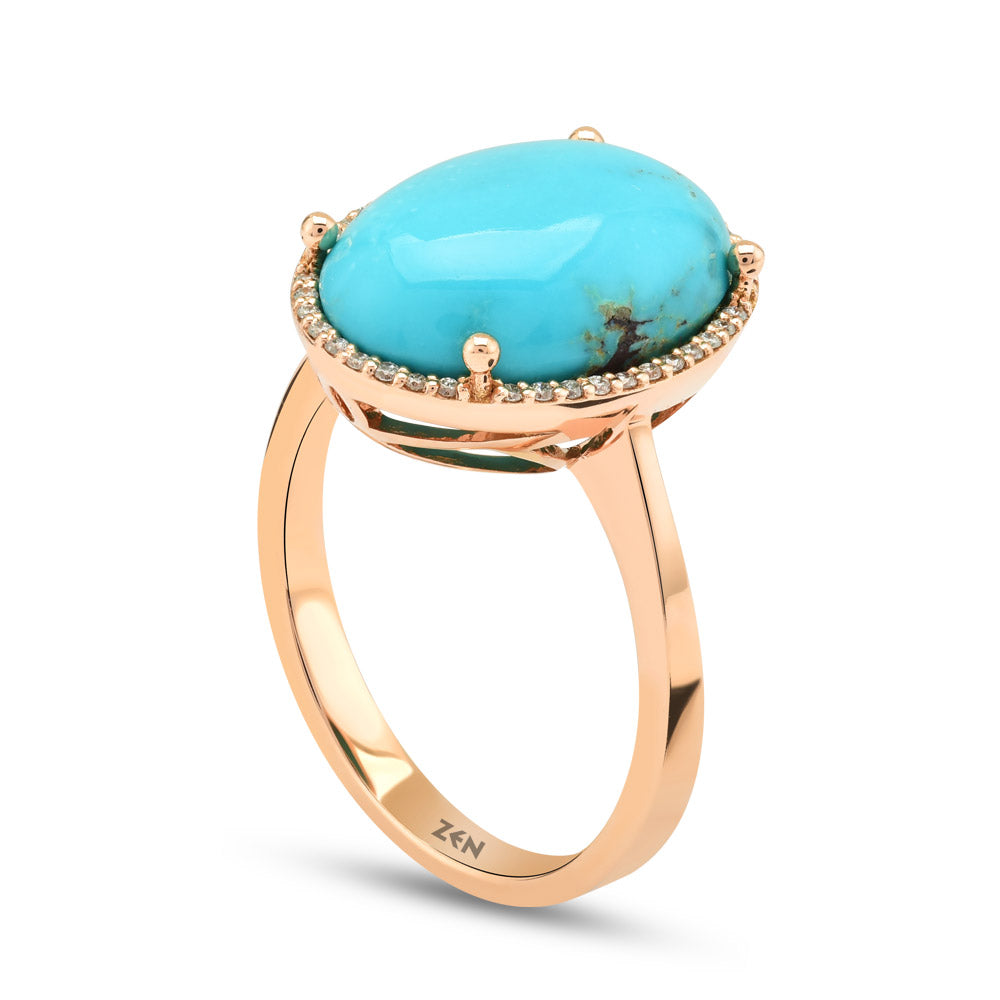 3.98 ct. Türkis Ring