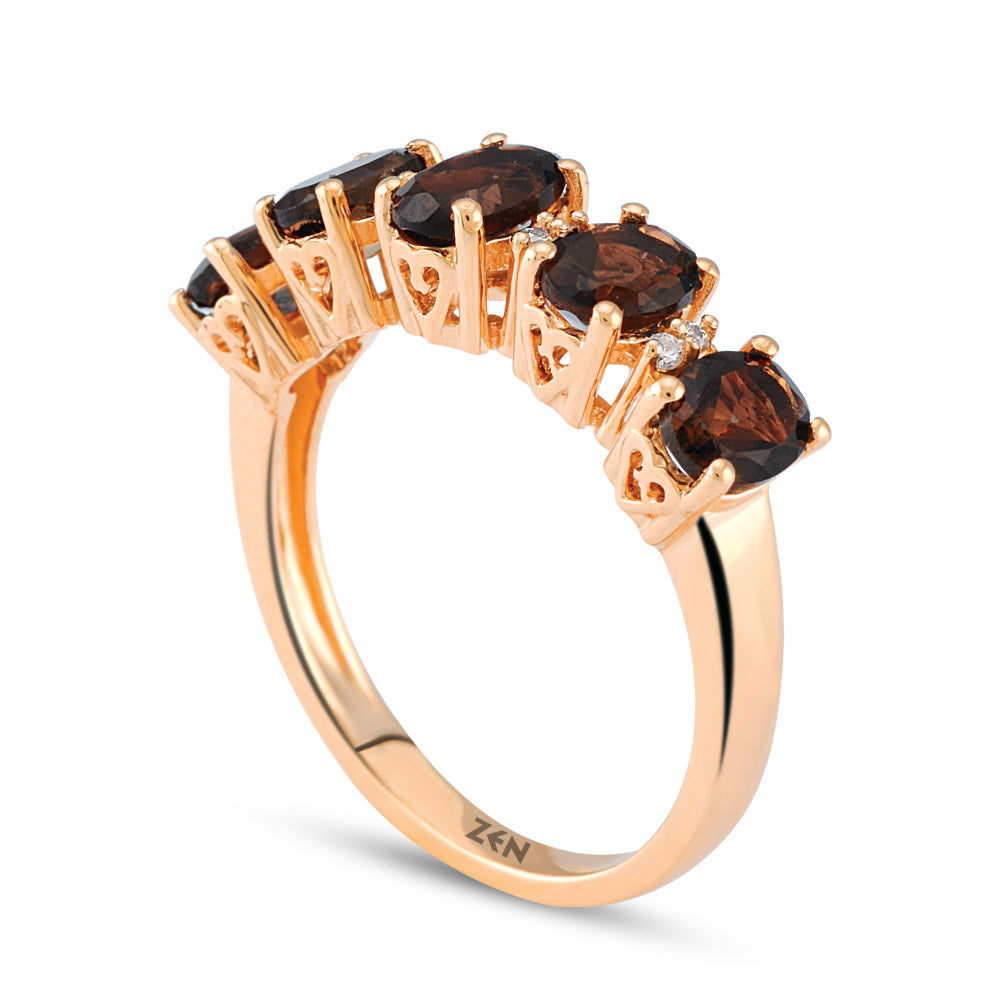 1.56 ct. Rauchquarz Ring