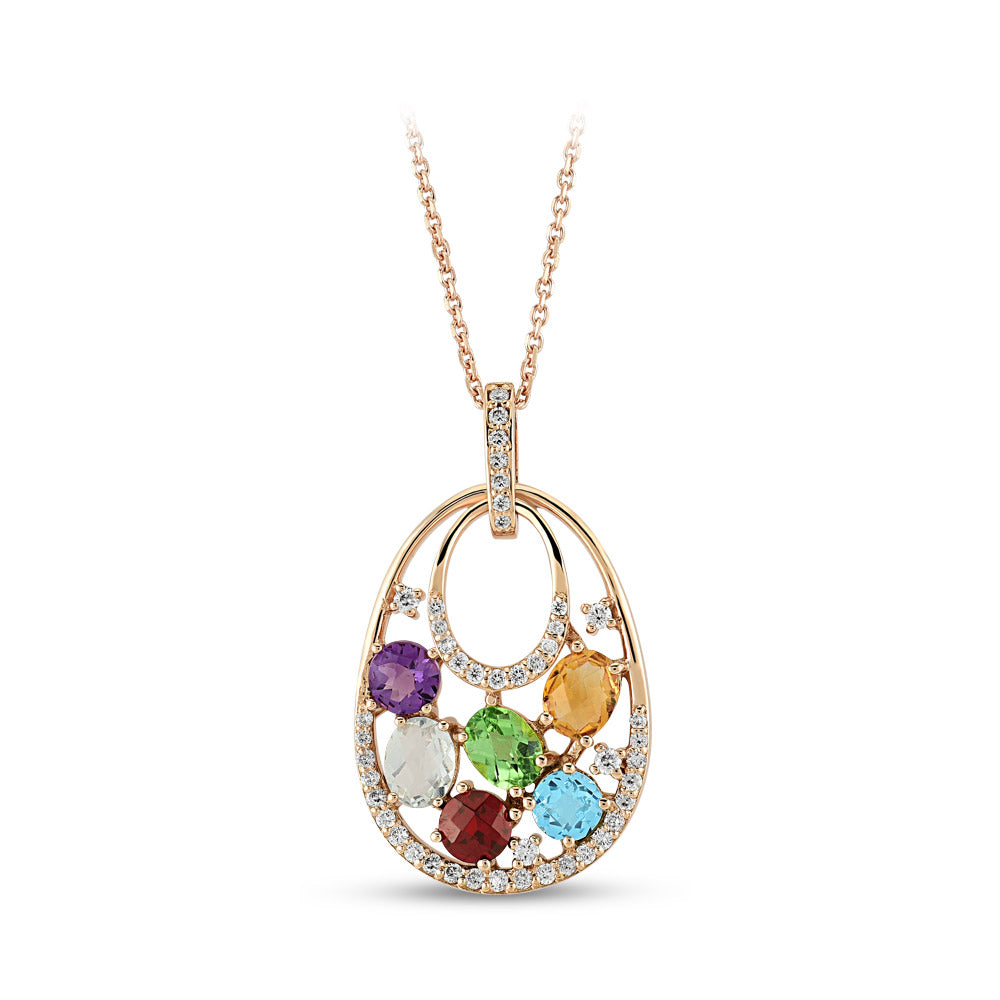 2.08 ct. Edelstein Halskette