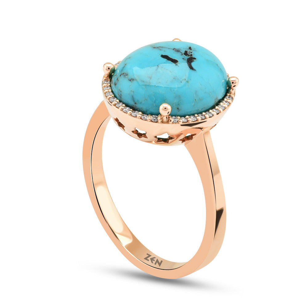 3.18 ct. Türkis Ring