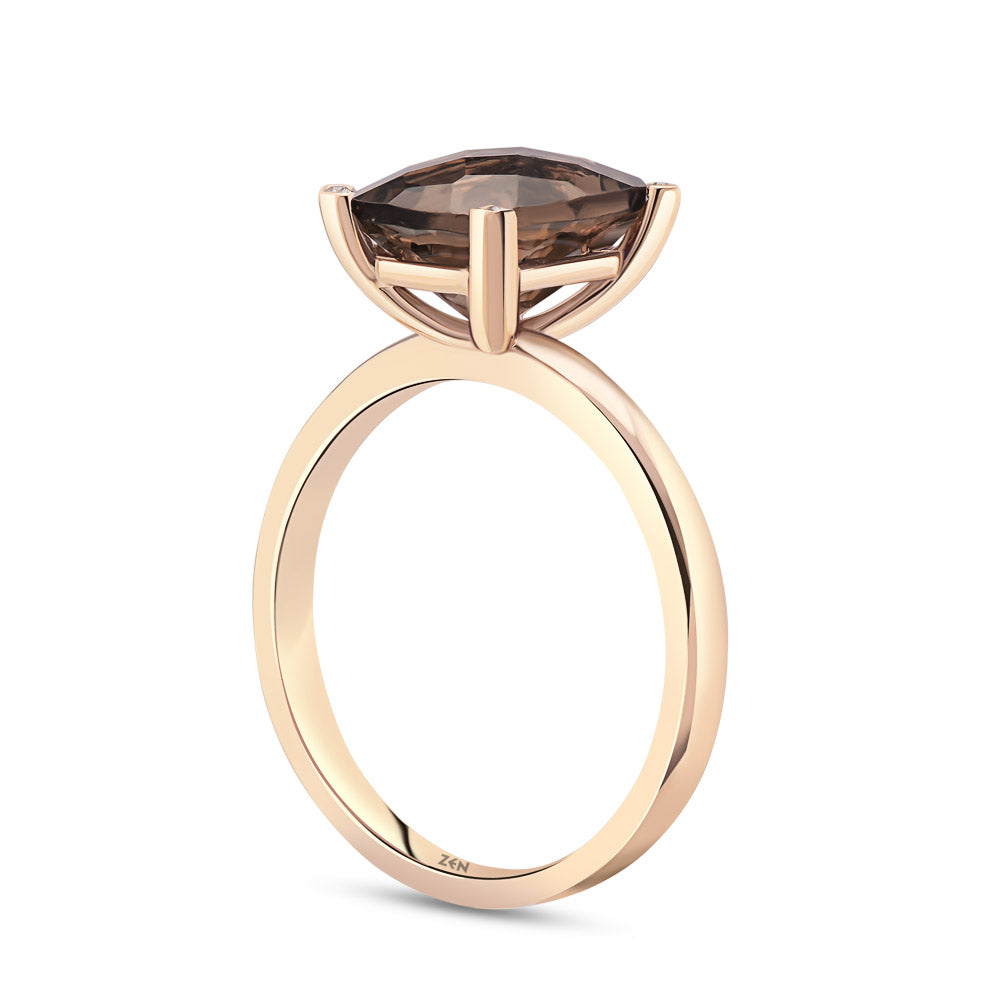 2.43 ct. Smoky Quartz Ring