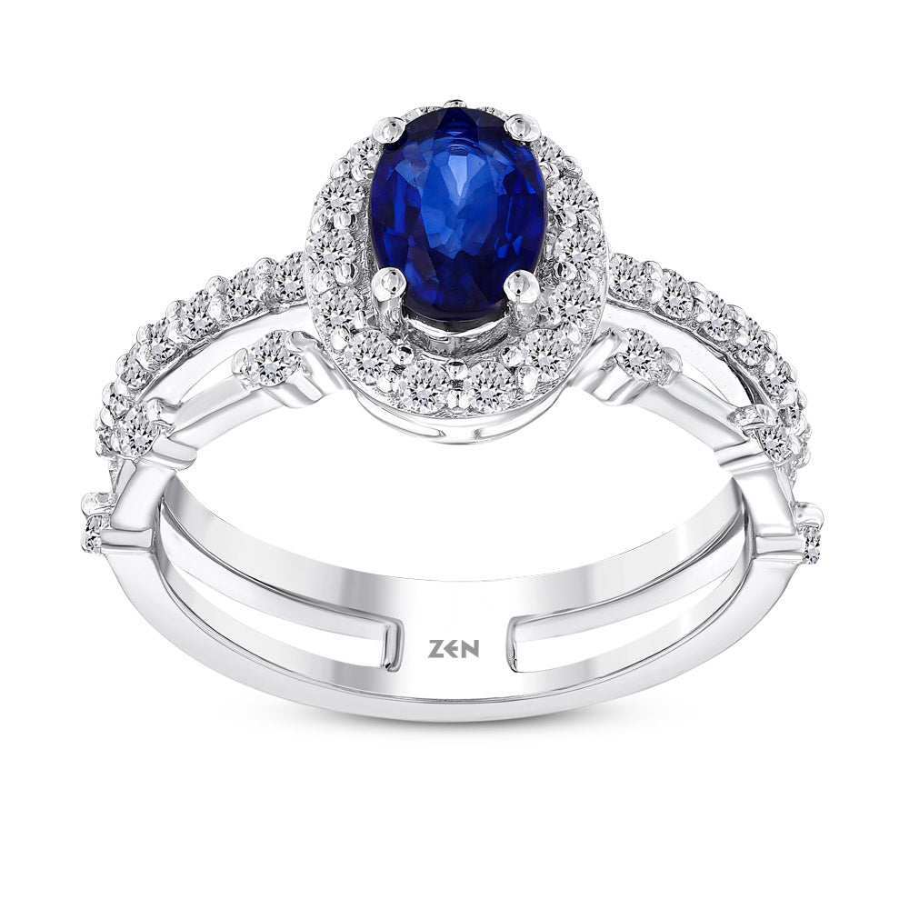 1.17 ct. Saphir Ring