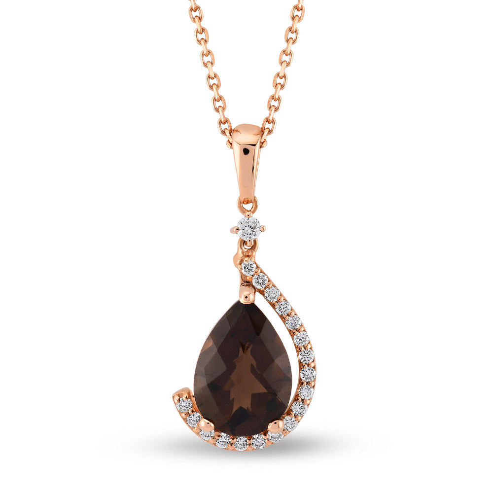 1.62 ct. Rauchquarz Halskette