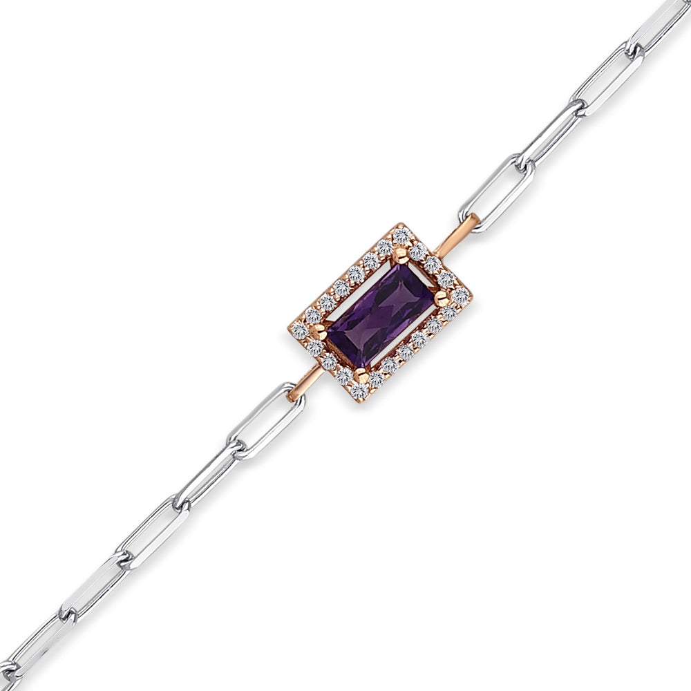 0.49 ct. Amethyst Bracelet
