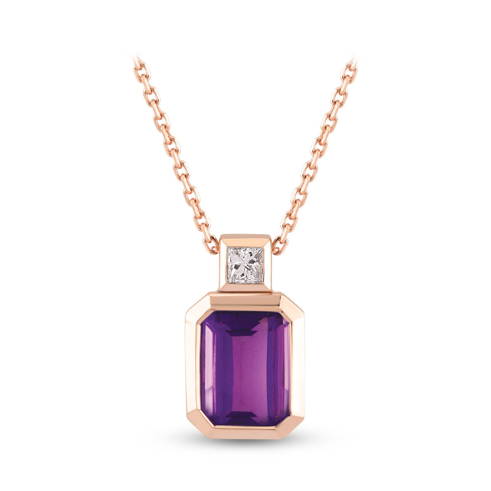 1.27 ct. Amethyst Halskette