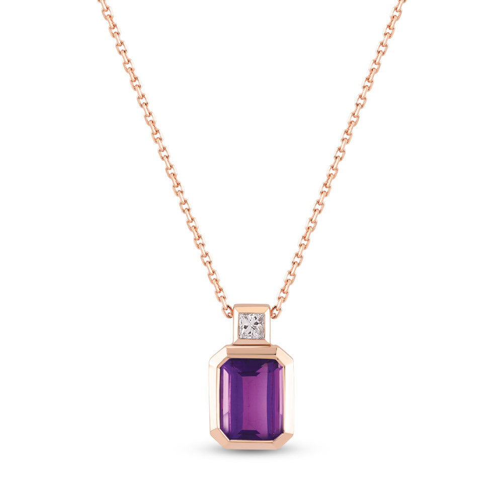 1.27 ct. Amethyst Halskette
