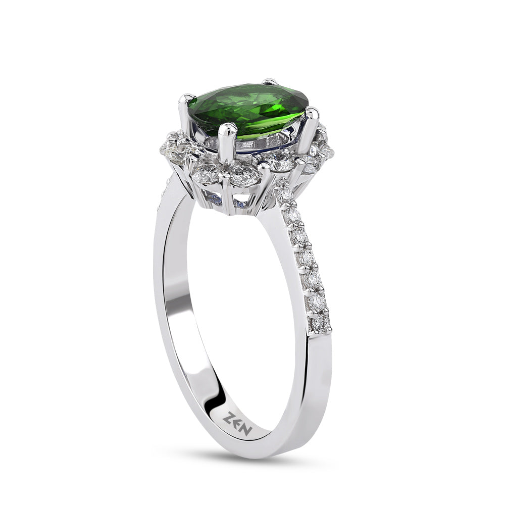 1.40 ct. Smaragd Ring