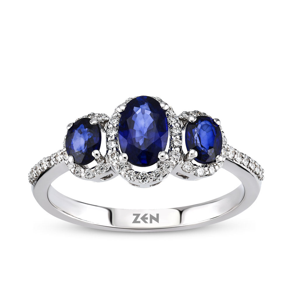 1.09 ct. Saphir Ring