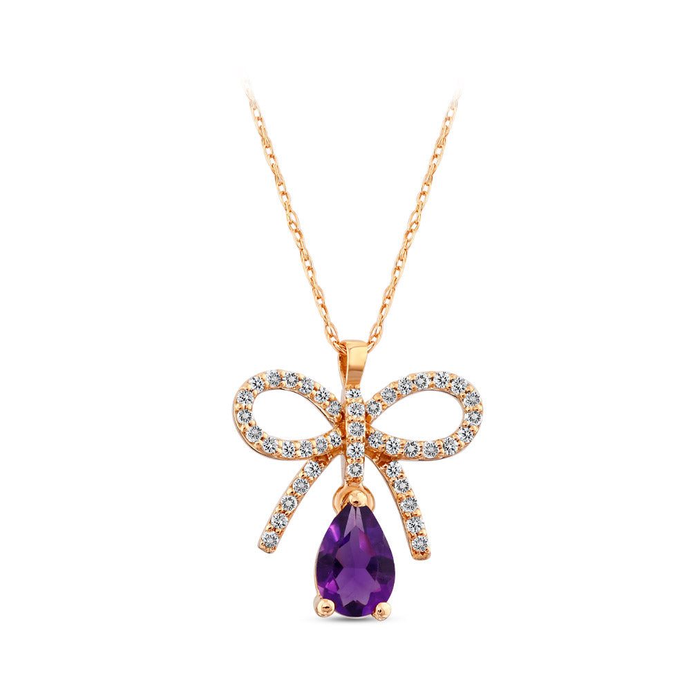 0.43 ct. Amethyst Halskette