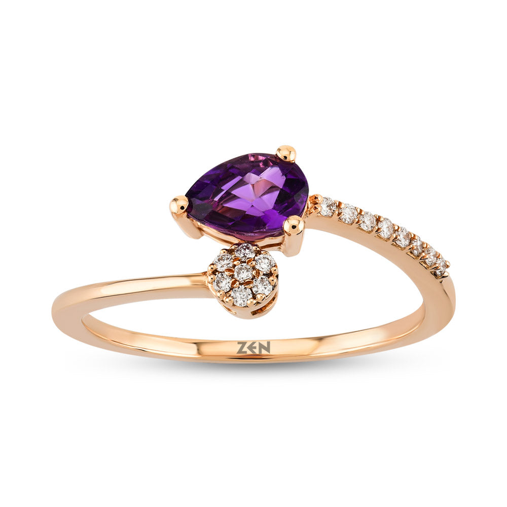 0.36 ct. Amethyst Ring