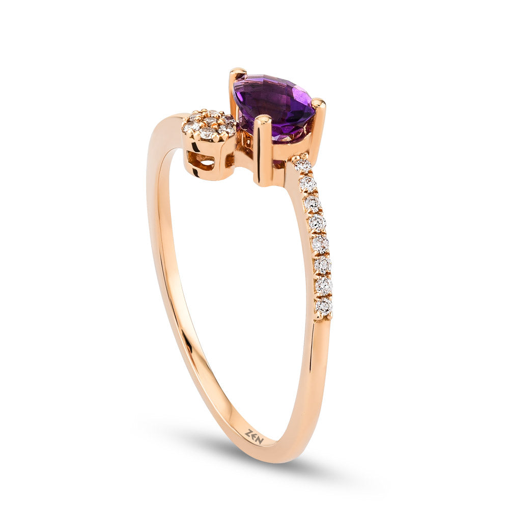 0.36 ct. Amethyst Ring