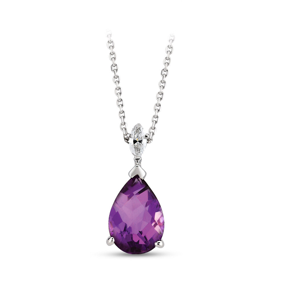0.63 ct. Amethyst Halskette
