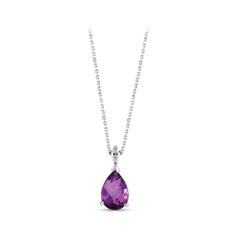 0.63 ct. Amethyst Halskette