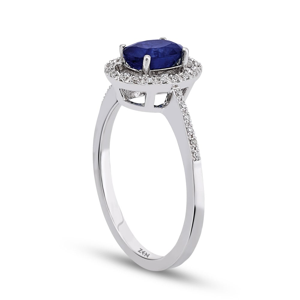 0.80 ct. Saphir Ring