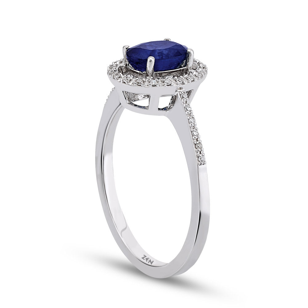 0.81 ct. Saphir Ring