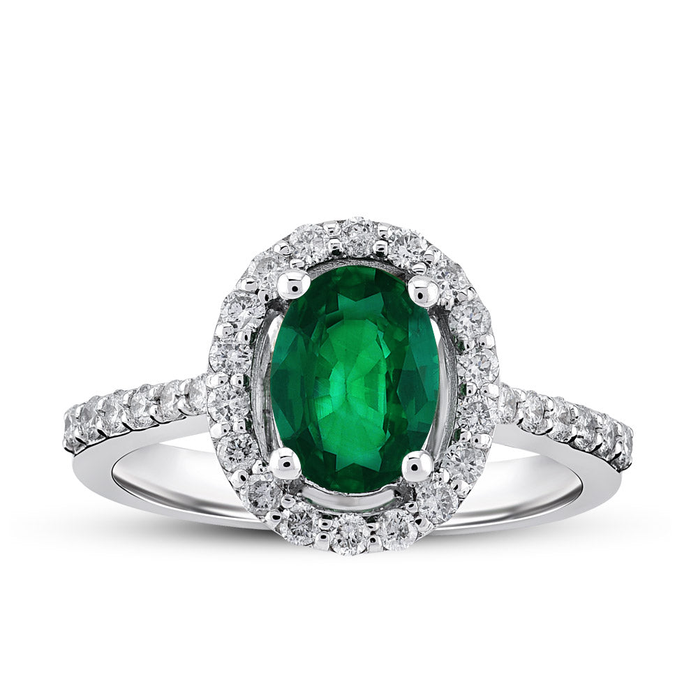 0.93 ct. Smaragd Ring