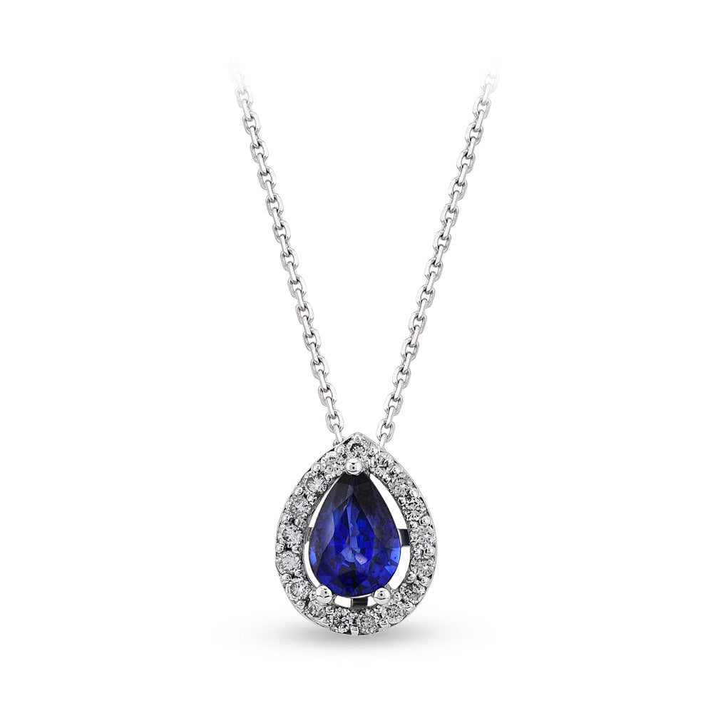 0.64 ct. Saphir Halskette