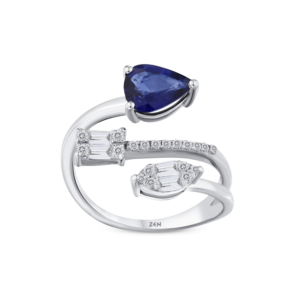 1.21 ct. Saphir Ring