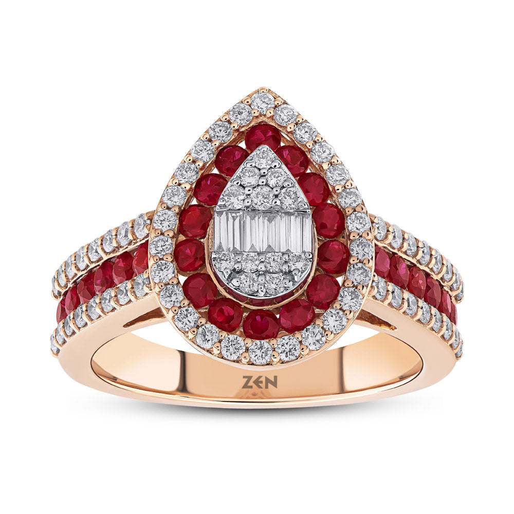 1.34 ct. Rubin Ring