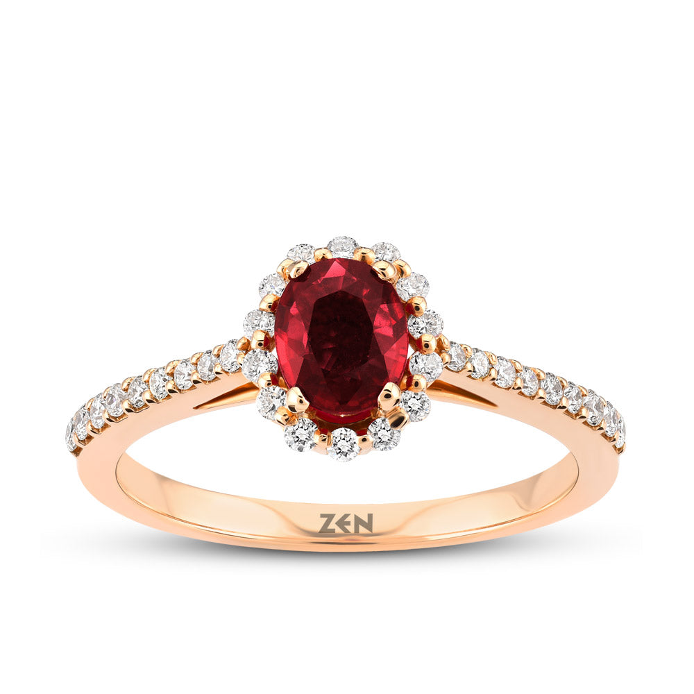 0.73 ct. Rubin Ring