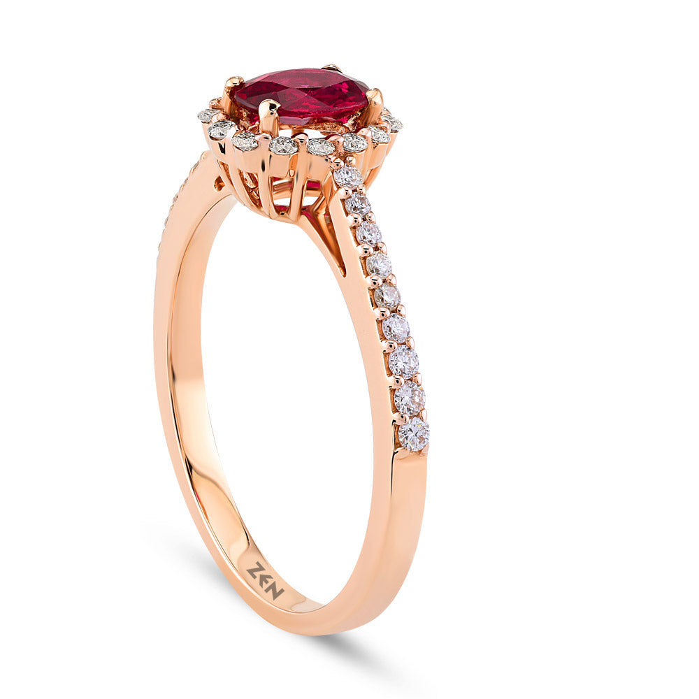 0.73 ct. Rubin Ring