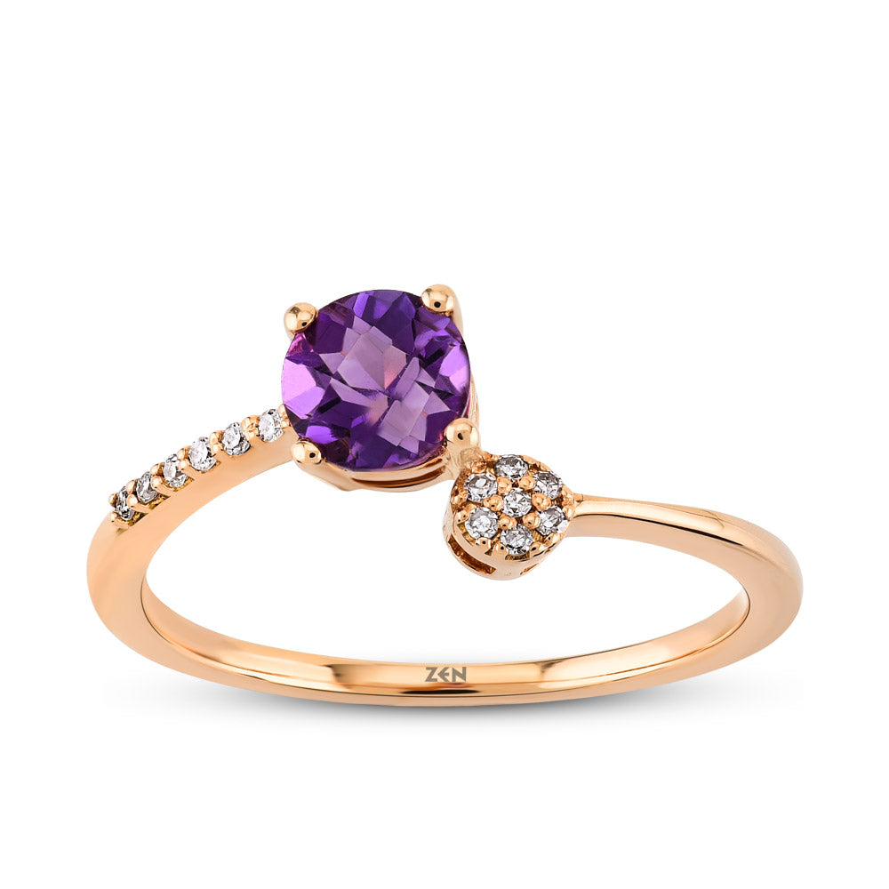 0.45 ct. Amethyst Ring