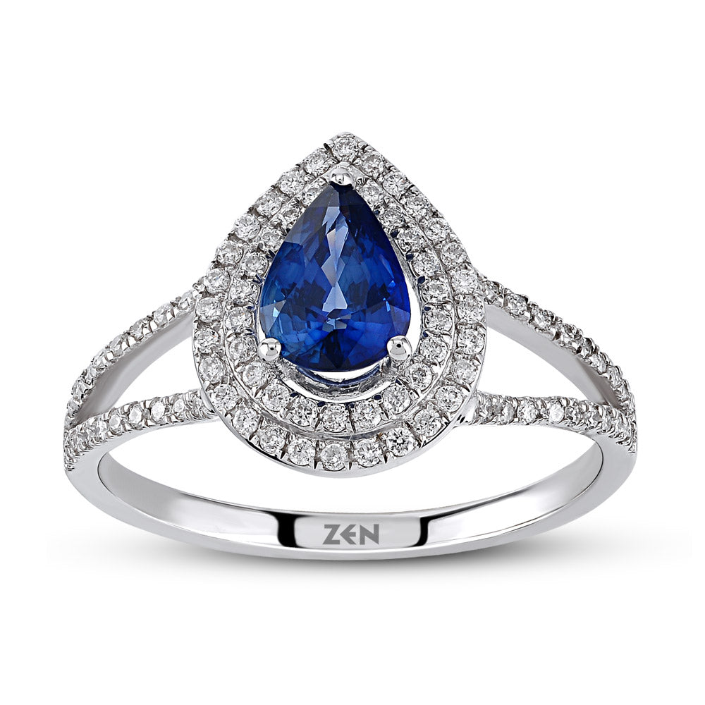 1.21 ct. Saphir Ring