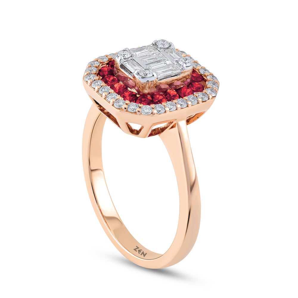 0.89 ct. Rubin Ring