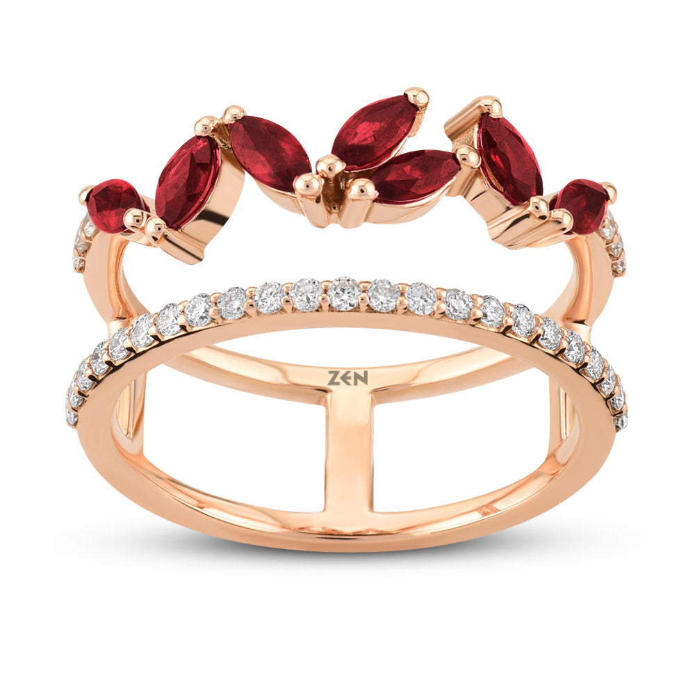 0.84 ct. Rubin Ring