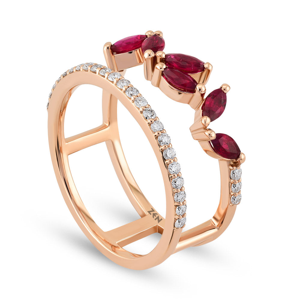 0.84 ct. Rubin Ring