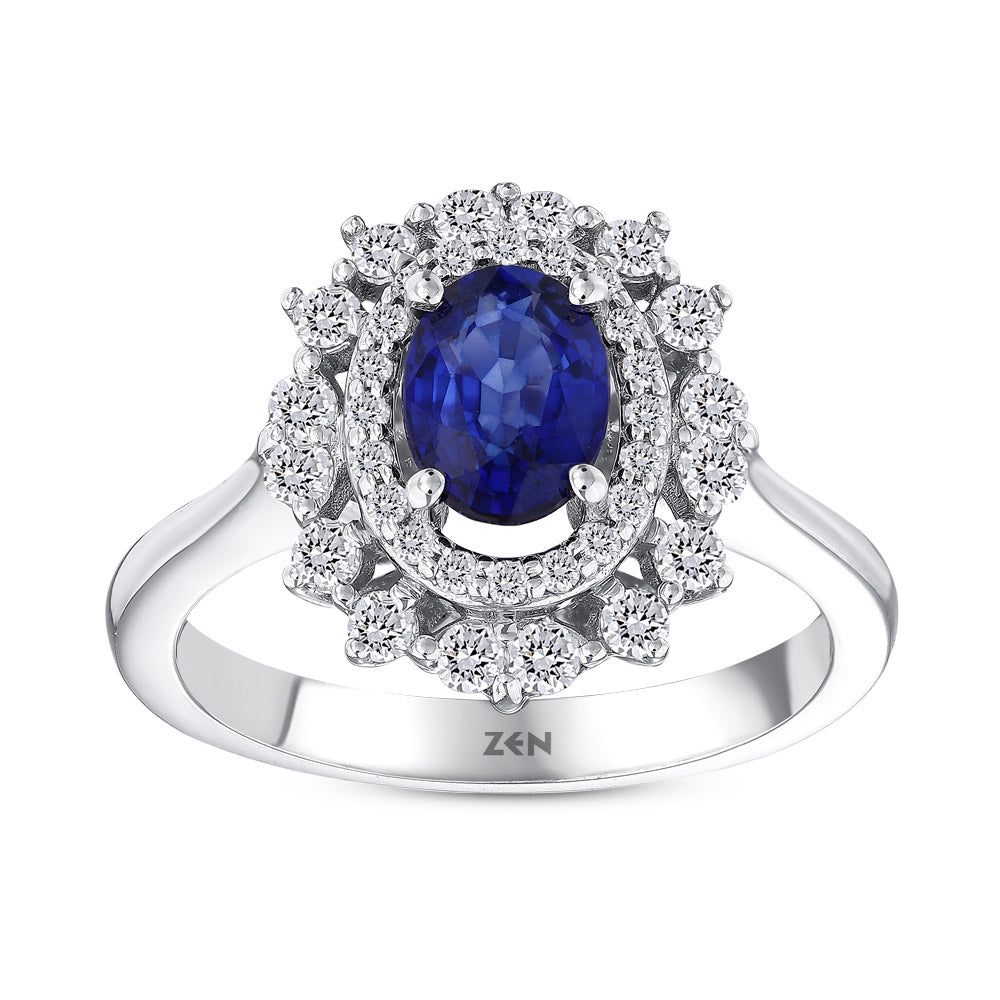 1.39 ct. Saphir Ring
