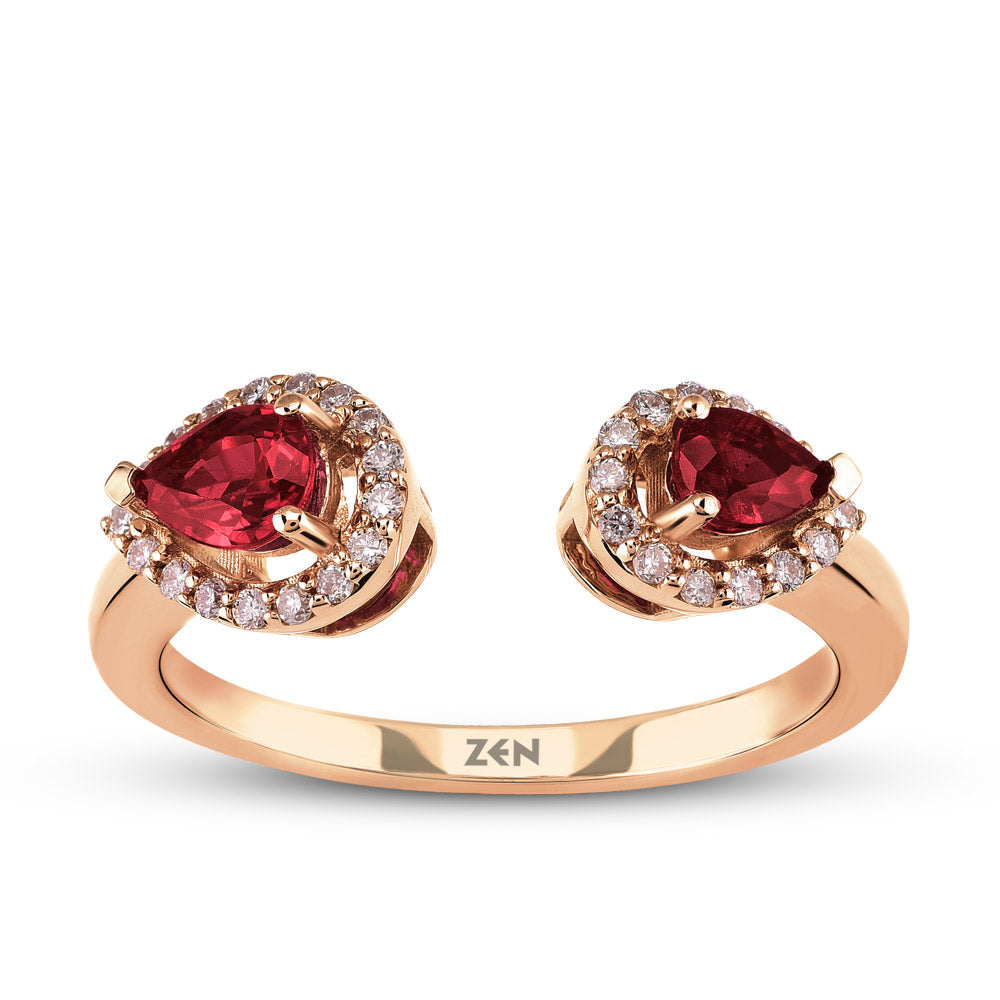 0.59 ct. Rubin Ring