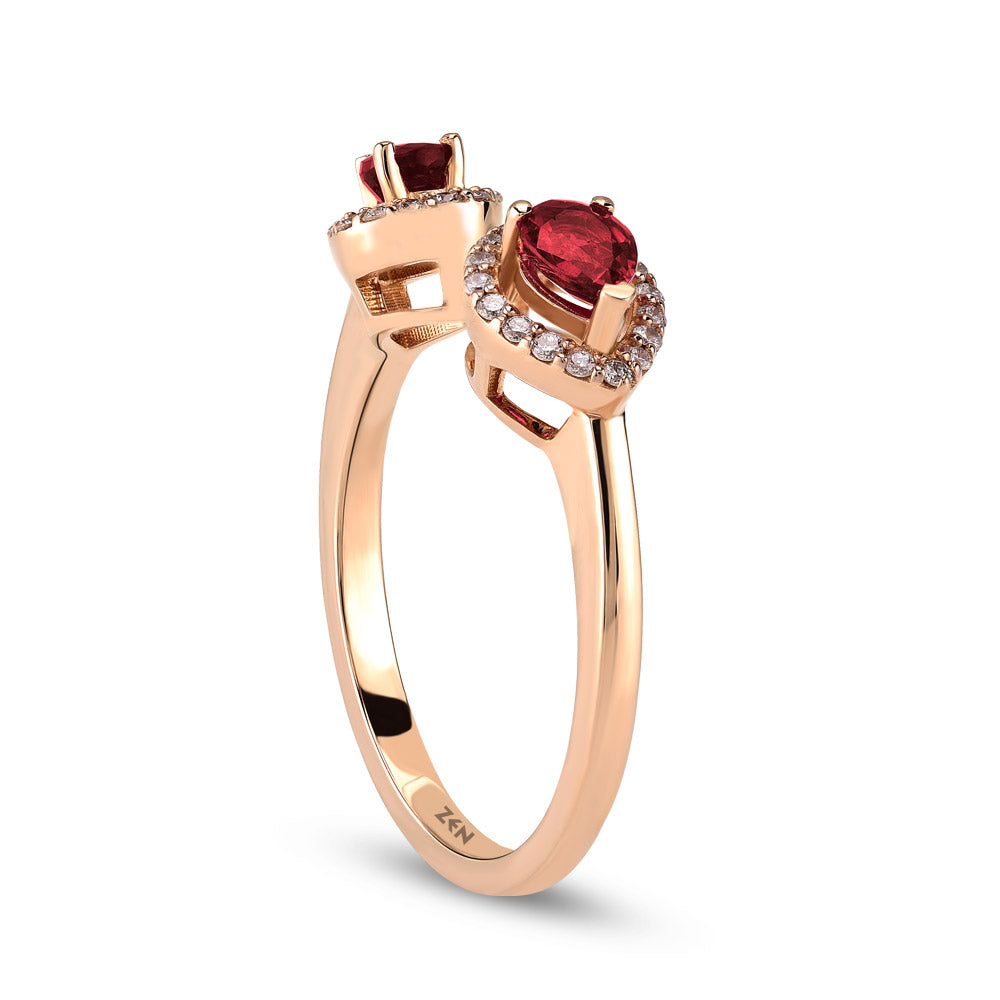 0.59 ct. Rubin Ring