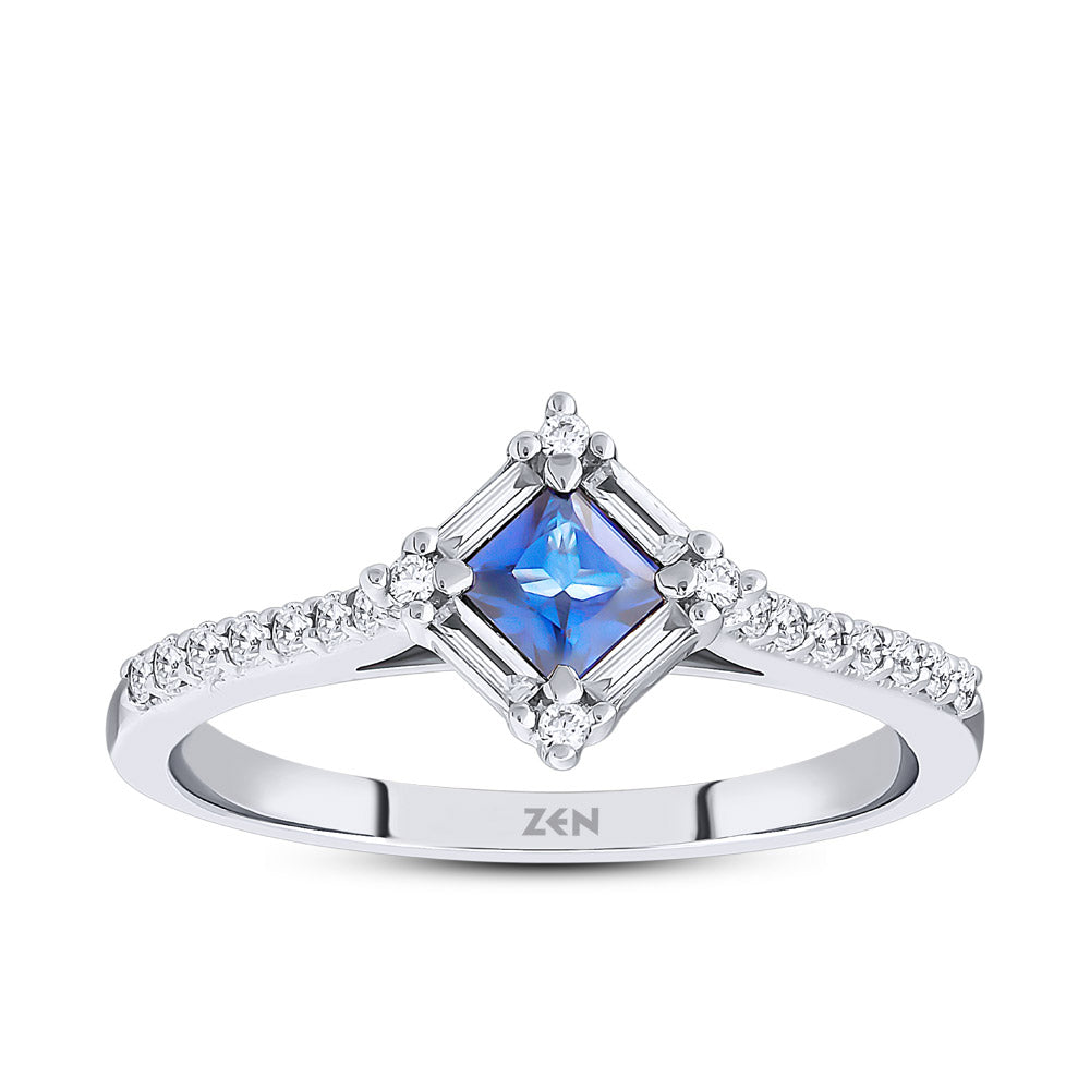 0.52 ct. Saphir Ring