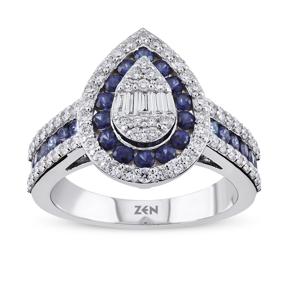 1.34 ct. Saphir Ring