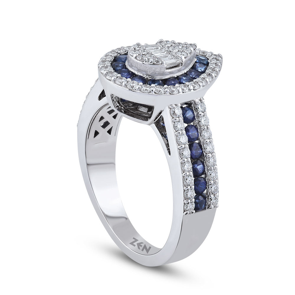 1.34 ct. Saphir Ring
