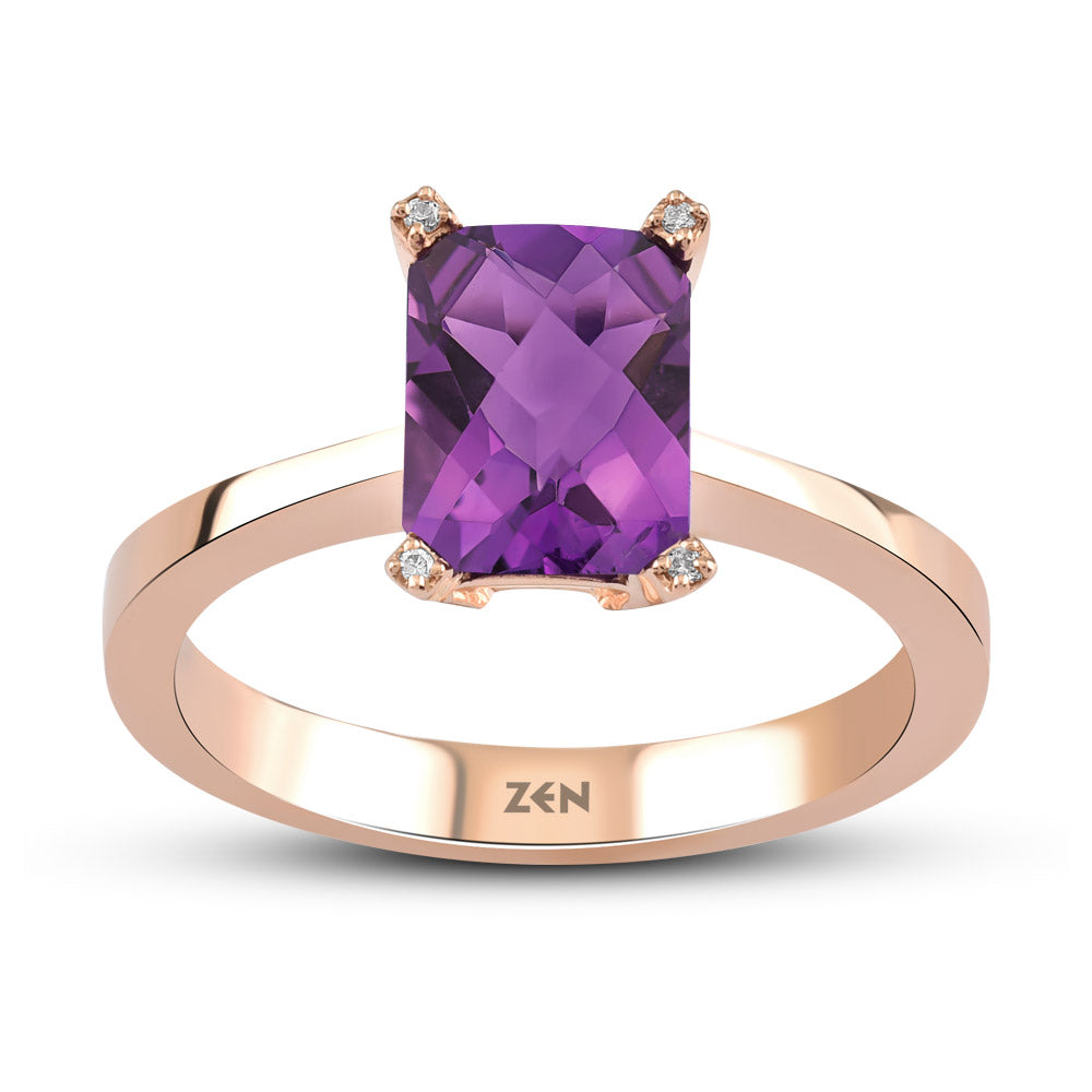 1.11 ct. Amethyst Ring
