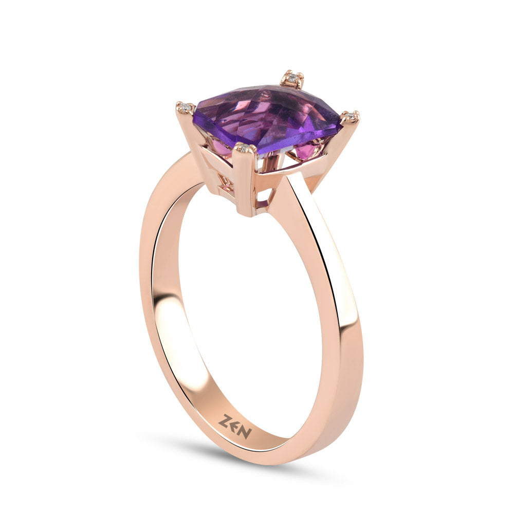 1.11 ct. Amethyst Ring
