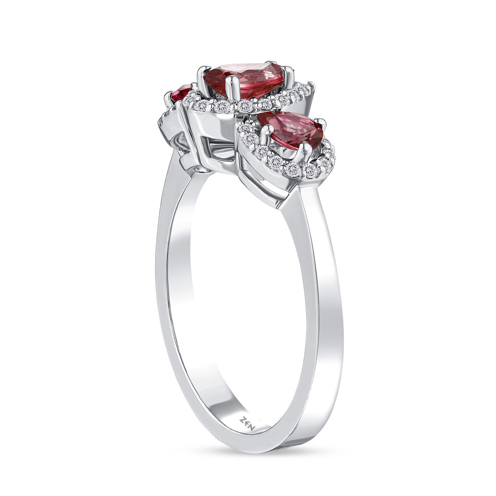 0.90 ct. Rubin Ring