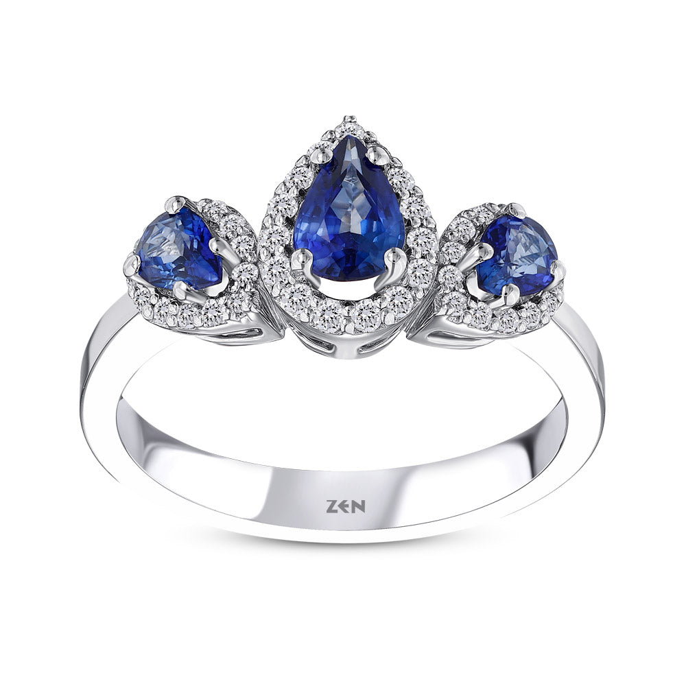 1.03 ct. Saphir Ring