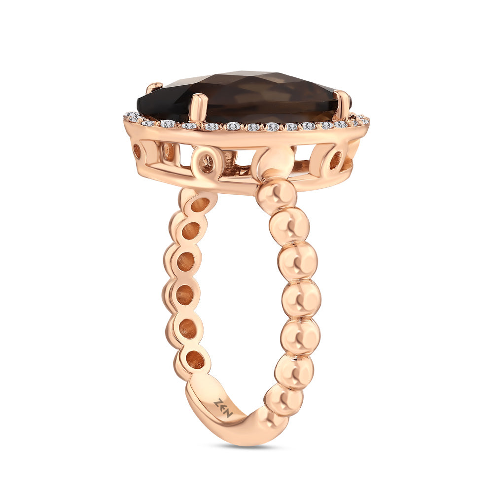 4.19 ct. Rauchquarz Ring