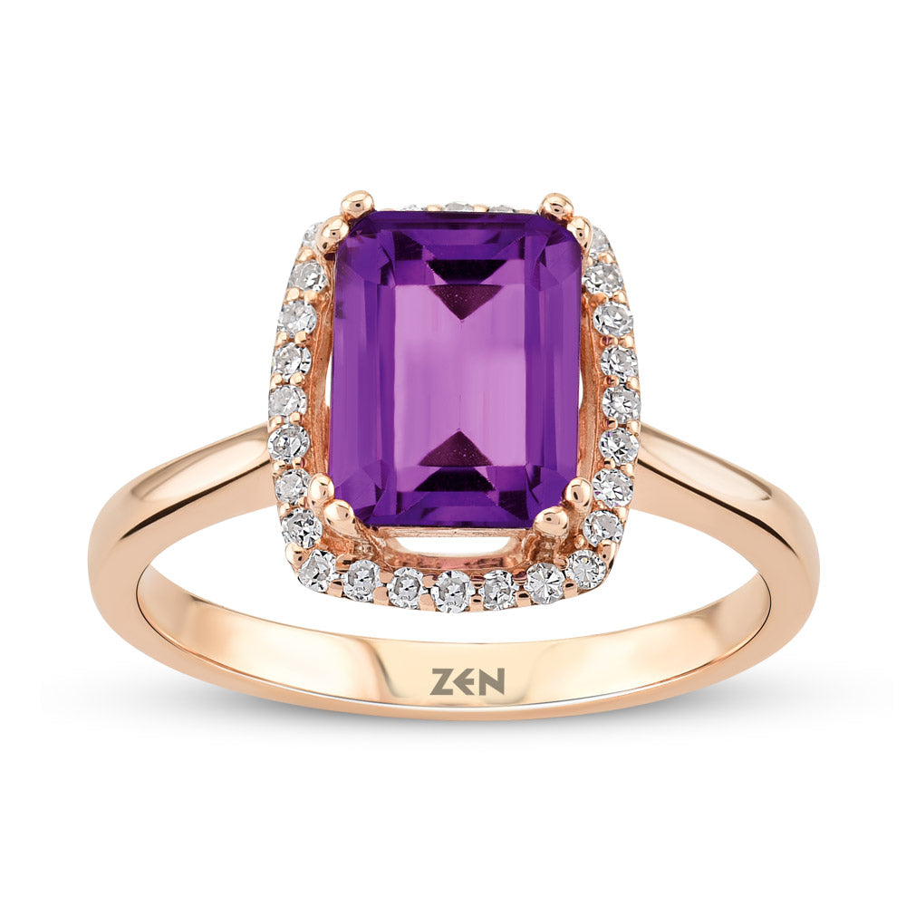 1.34 ct. Amethyst Ring