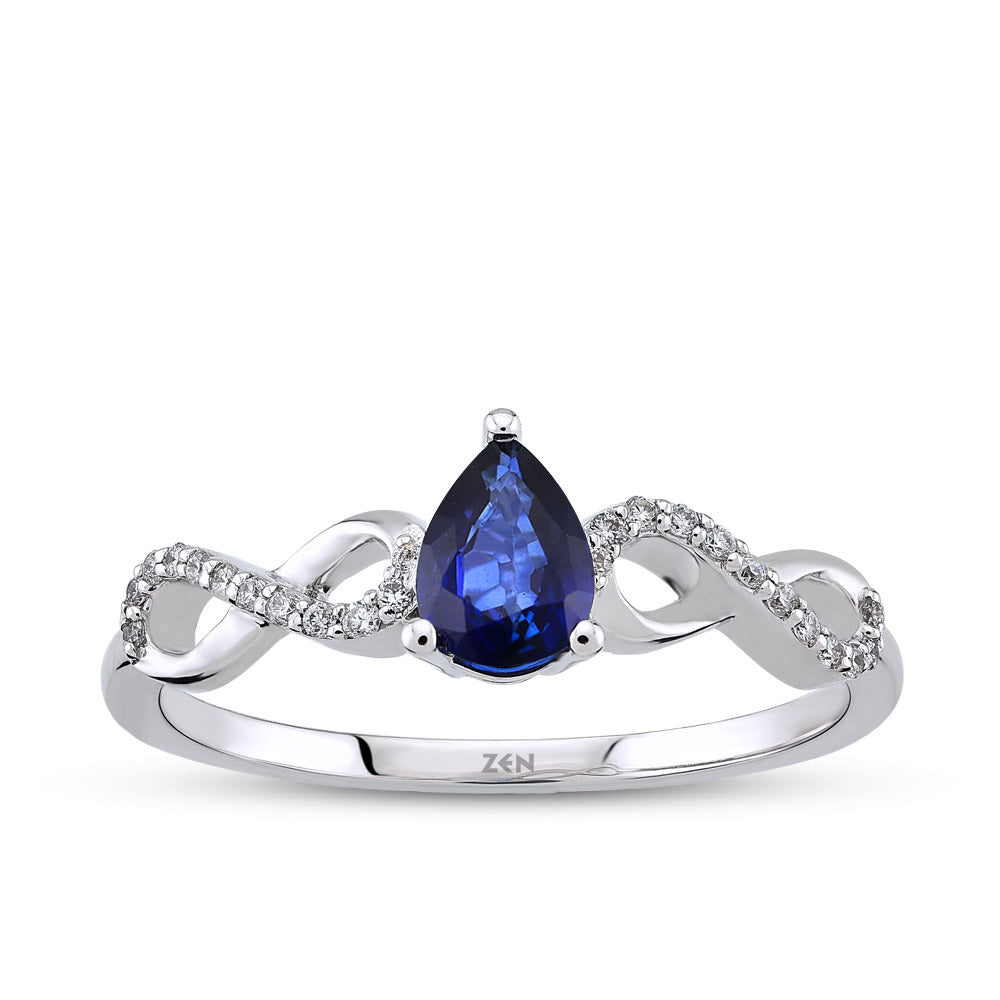 0.48 ct. Saphir Ring