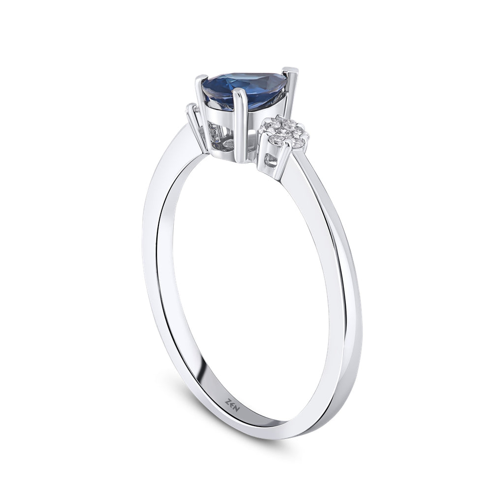 0.48 ct. Saphir Ring