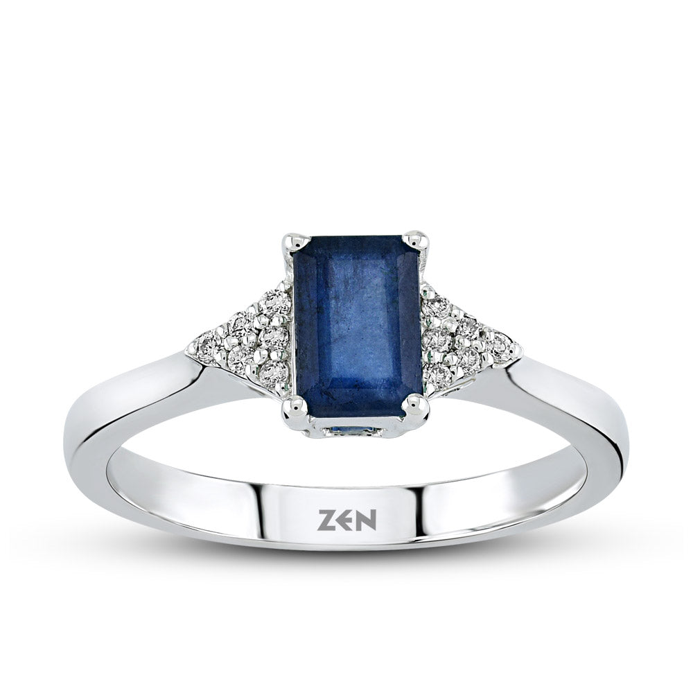 0.65 ct. Saphir Ring