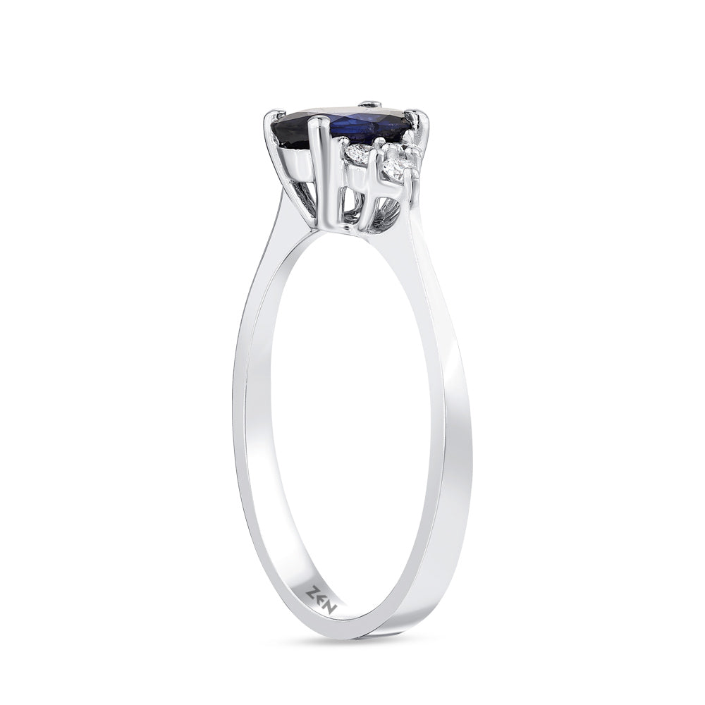 1.02 ct. Saphir Ring