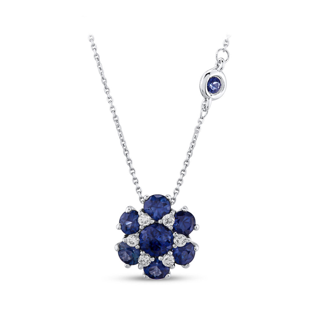 1.12 ct. Saphir Halskette